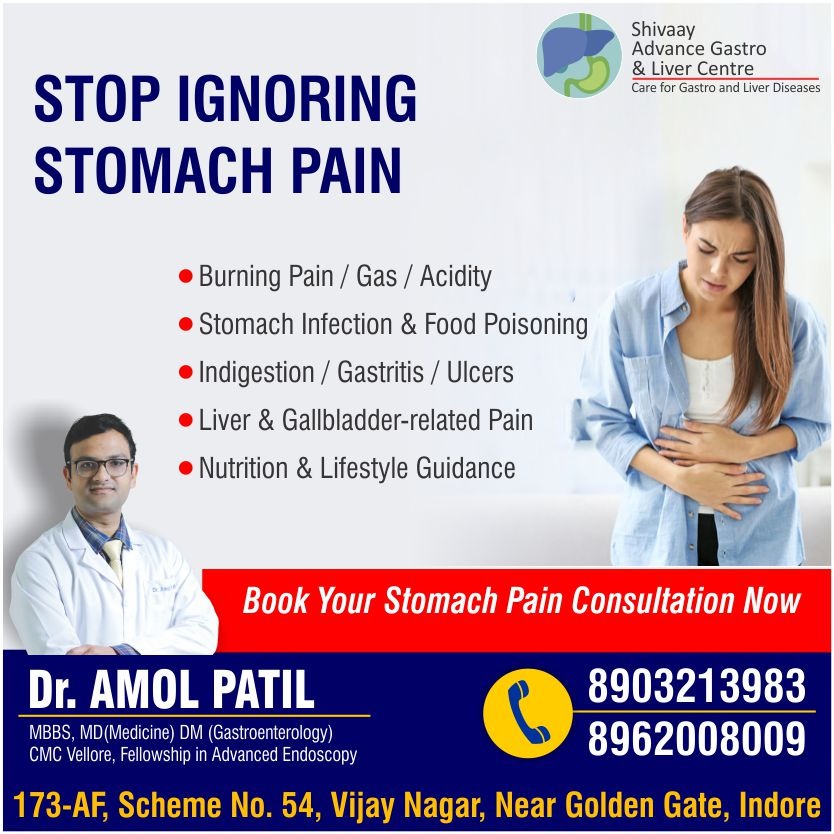 Best Doctor for Stomach Pain Treatment in Indore 