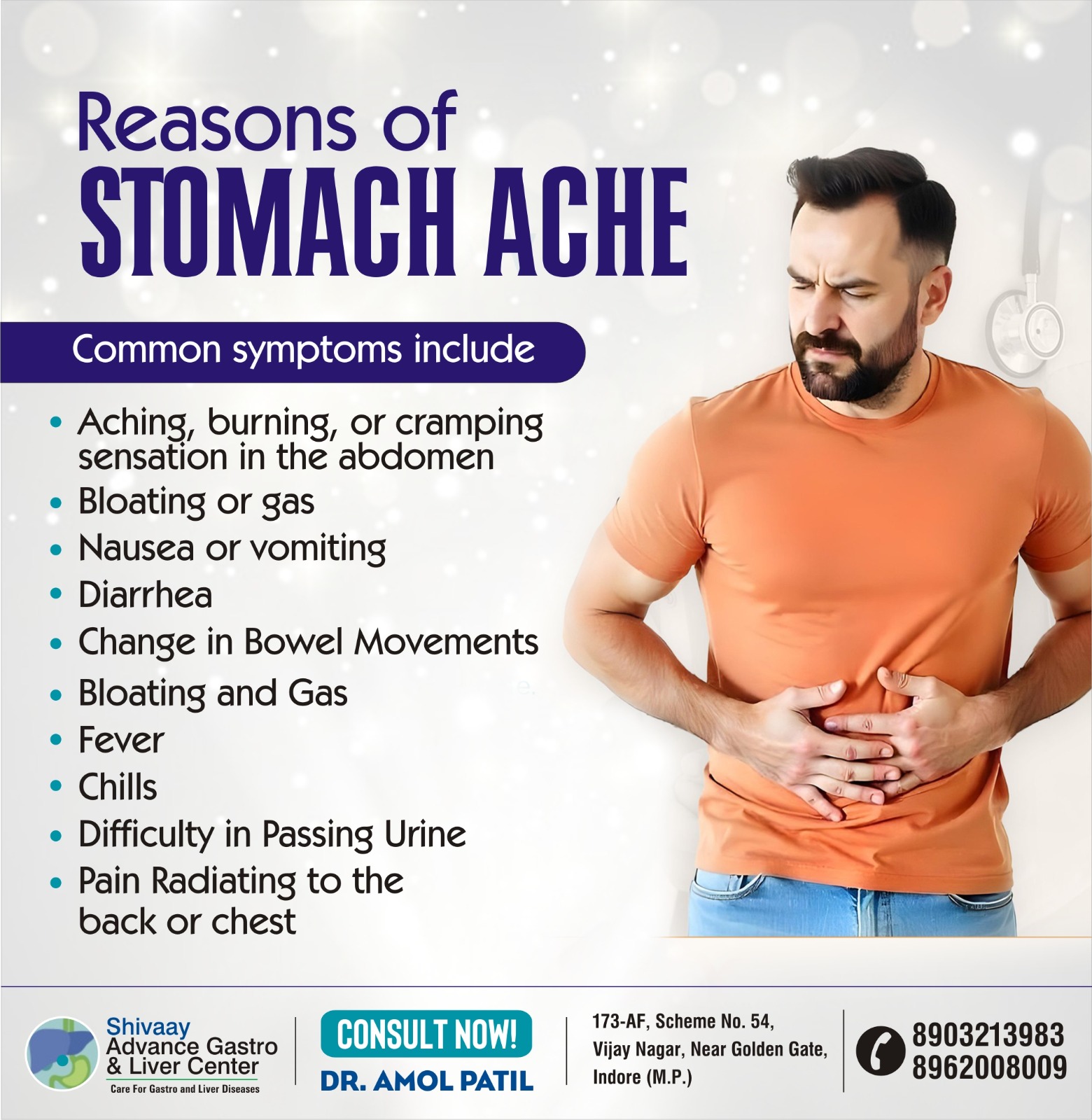 Best Doctor for Stomach Ache Treatment In Indore 